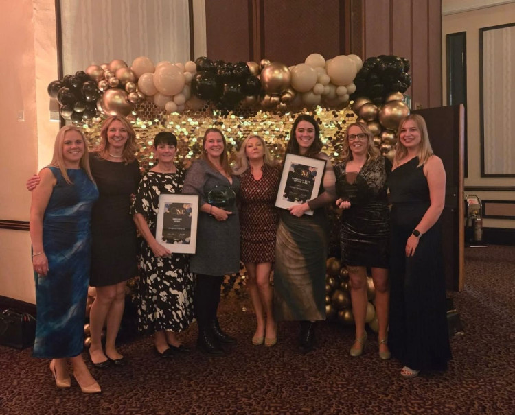Ashby Netball Club celebrates two wins at the ONE awards (Photo: Ashby Netball Club)