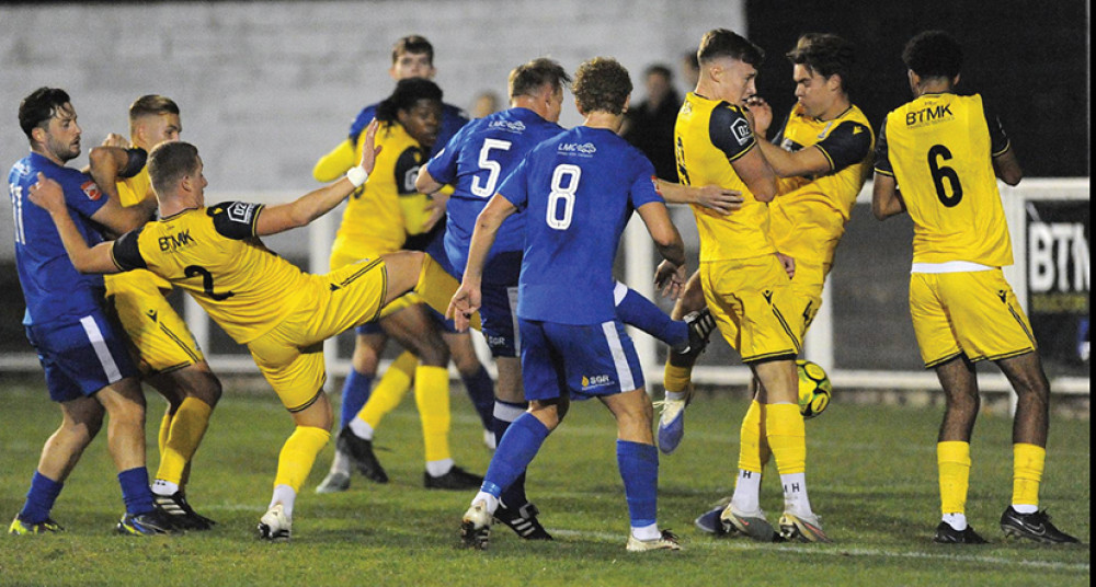 Action from Tuesday's match by Laurie Rampling Action from Tuesday's match by Laurie Rampling