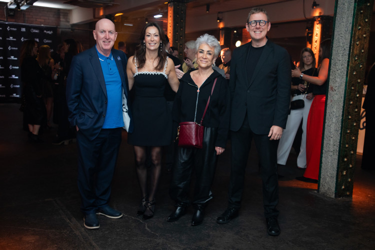 Alan Keegan, Emma Neville, Liz Taylor and Tom Redmond at the Great Mancunian Lunch (Image via Moya Cole Hospice) Alan Keegan, Emma Neville, Liz Taylor and Tom Redmond at the Great Mancunian Lunch (Image via Moya Cole Hospice)