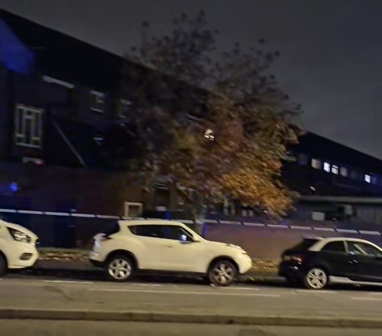 Police tape was put up overnight at North Parade and Bridge Road, Chessington (Credit: Brent Moody)