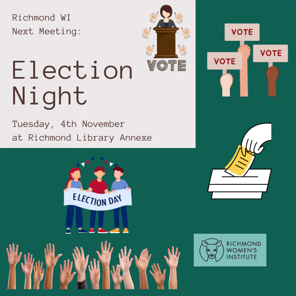 🌸 Richmond WI AGM & Election Night and Quiz! 🌸 🌸 Richmond WI AGM & Election Night and Quiz! 🌸