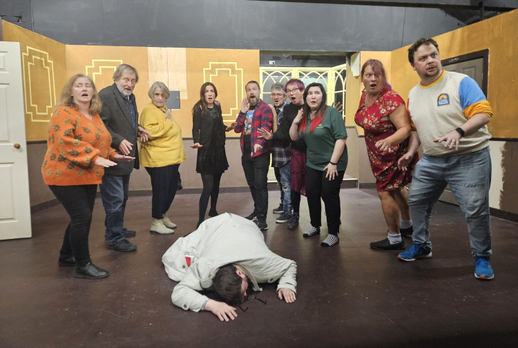 The play sees six strangers being invited to a very unusual dinner party at secluded mansion (Image via: Chester Little Theatre) The play sees six strangers being invited to a very unusual dinner party at secluded mansion (Image via: Chester Little Theatre)