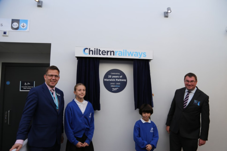 A celebration event was held at Warwick Parkway on Friday 24 October (image via Chiltern) A celebration event was held at Warwick Parkway on Friday 24 October (image via Chiltern)