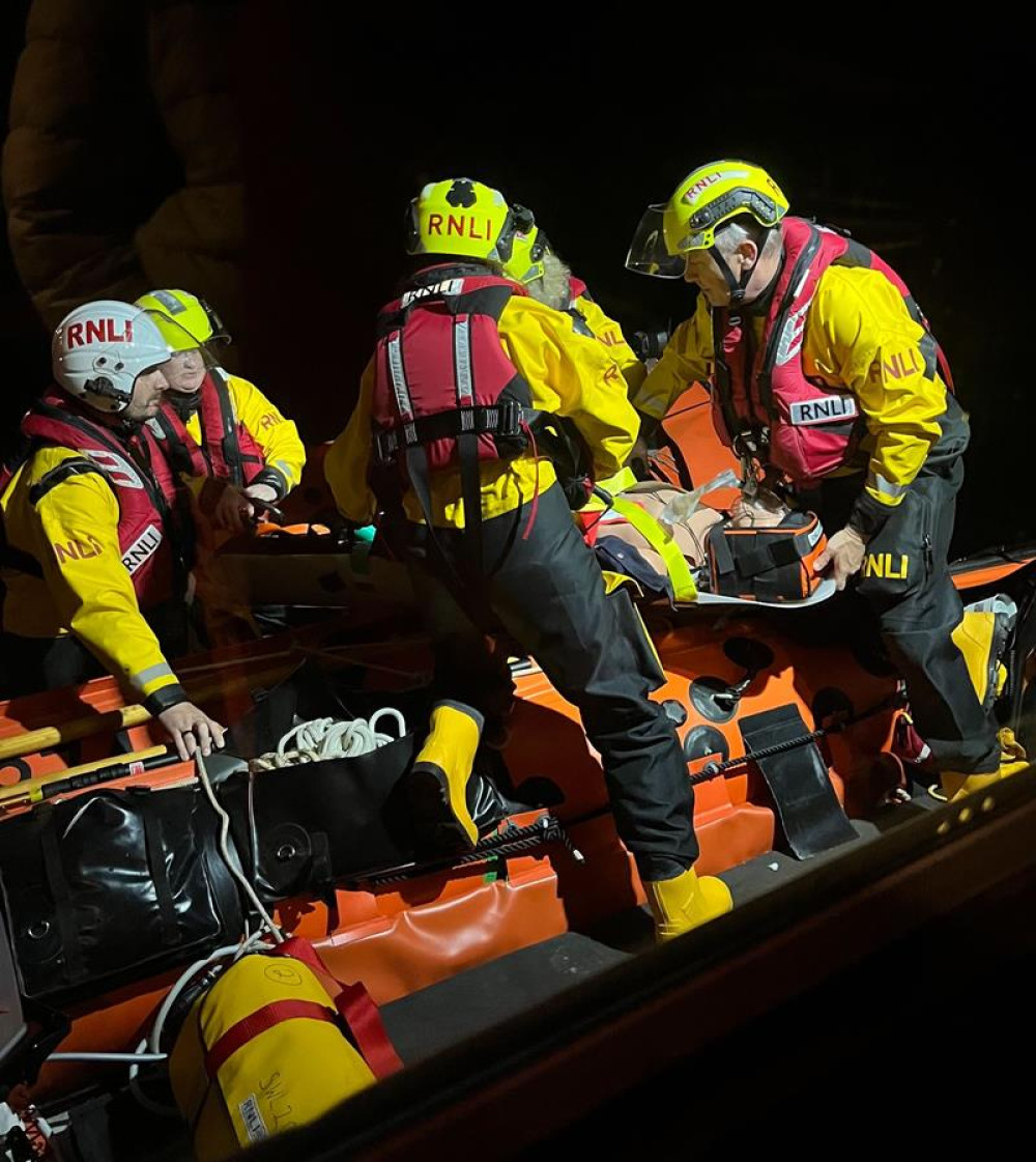 The fictional incident involved a passenger suffering a medical emergency on the Richmond Royale which had experienced engine failure downstream of Kingston (Credit: Teddington RNLI) The fictional incident involved a passenger suffering a medical emergency on the Richmond Royale which had experienced engine failure downstream of Kingston (Credit: Teddington RNLI)