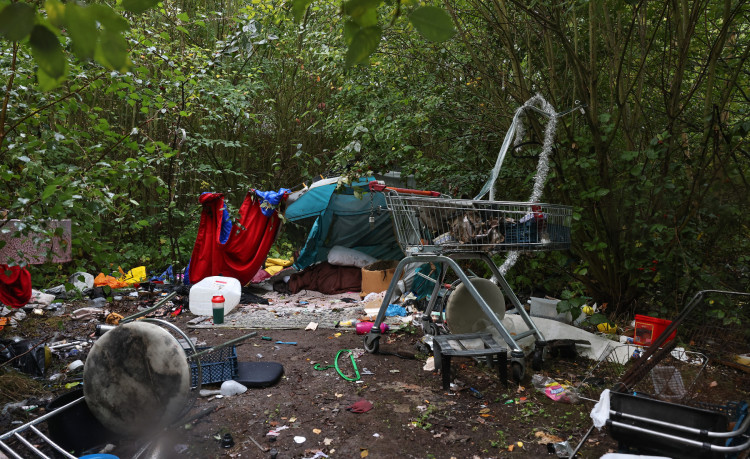 Rough sleeper encampment in Stoke-on-Trent 2022 (image via LDRS) Rough sleeper encampment in Stoke-on-Trent 2022 (image via LDRS)