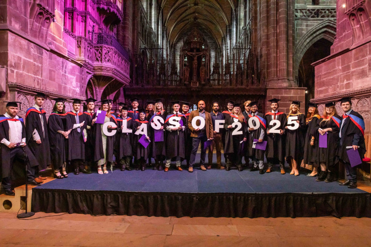 Cheshire College – South & West proudly celebrated the achievements of its Higher Education students with a formal graduation ceremony at Chester Cathedral on Wednesday 22 October (Credit: Cheshire College). Cheshire College – South & West proudly celebrated the achievements of its Higher Education students with a formal graduation ceremony at Chester Cathedral on Wednesday 22 October (Credit: Cheshire College).