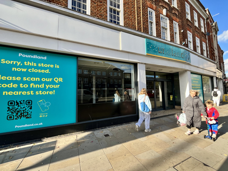 Signs removed from Poundland on King Street after the store closed on 5 October amid a wave of national closures (credit: Cesar Medina). Signs removed from Poundland on King Street after the store closed on 5 October amid a wave of national closures (credit: Cesar Medina).