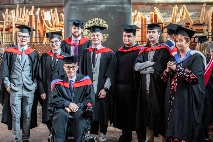Graduates were awarded qualifications across a diverse range of disciplines (Image via: Cheshire College South and West) Graduates were awarded qualifications across a diverse range of disciplines (Image via: Cheshire College South and West)