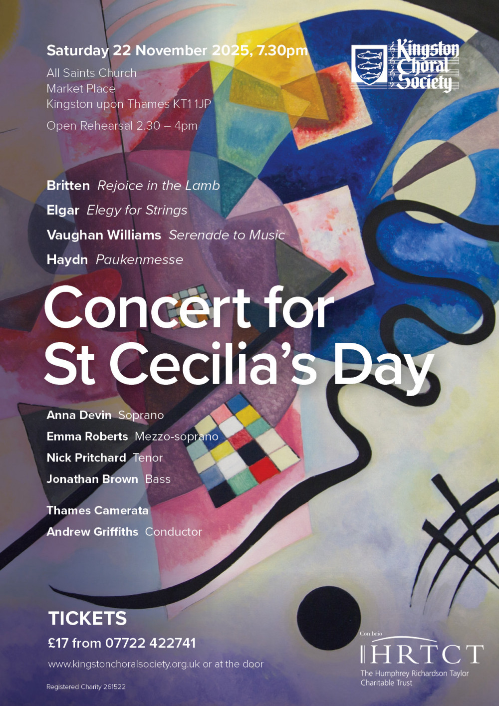 Kingston Choral Society - Concert for St Cecilia's Day