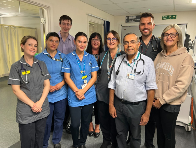 Staff from the Royal Stoke SDEC which treats Emergency Department patients over the age of 75 (image via UHNM) Staff from the Royal Stoke SDEC which treats Emergency Department patients over the age of 75 (image via UHNM)