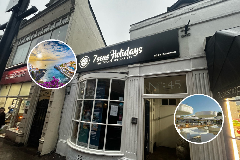 7 Seas Holidays is located in 45 Victoria Rd, Surbiton KT6 4JL (Credit: Tilly O'Brien) 7 Seas Holidays is located in 45 Victoria Rd, Surbiton KT6 4JL (Credit: Tilly O'Brien)