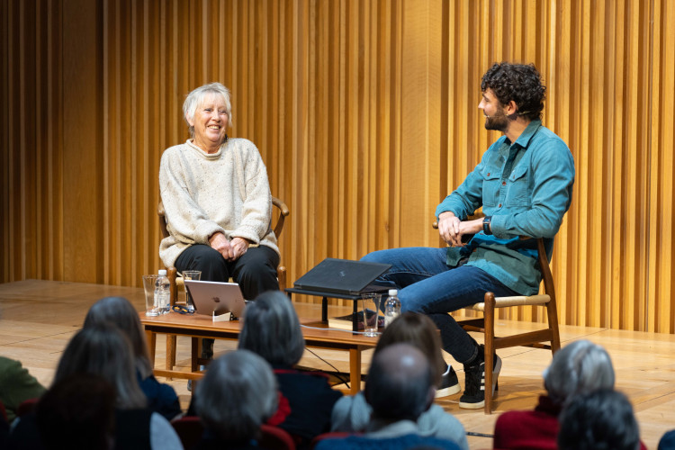 Carole Klein with Charlie Taylor at Wells Festival of Literature (image by Jo Shepherd) Carole Klein with Charlie Taylor at Wells Festival of Literature (image by Jo Shepherd)
