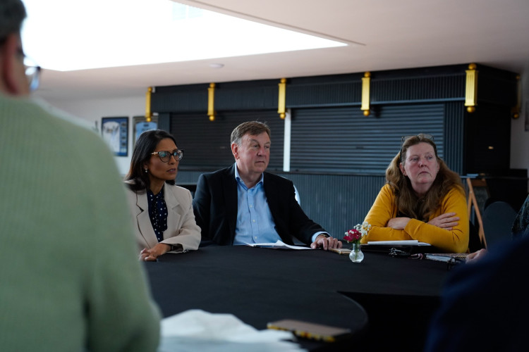 Dame Priti Patel MP, Sir John Whittingdale MP, and Jo Phillips