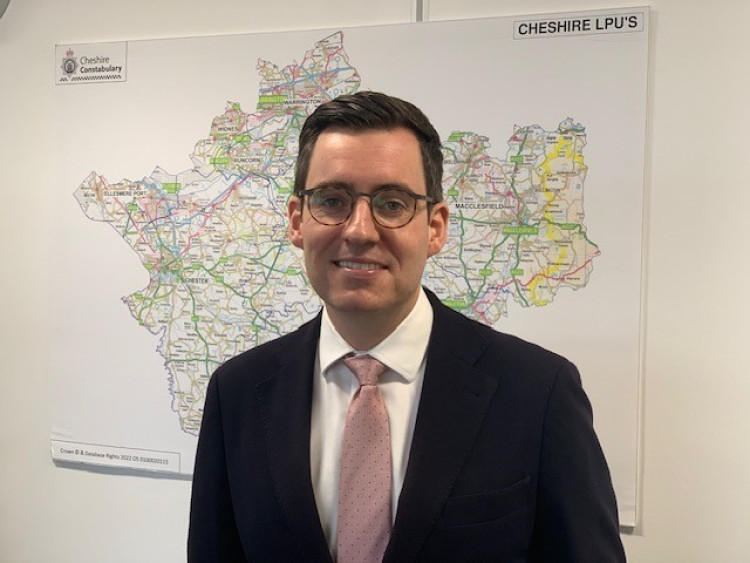 Cheshire police and crime commissioner, Dan Price (Labour) (Photo Credit: LDRS). Cheshire police and crime commissioner, Dan Price (Labour) (Photo Credit: LDRS).