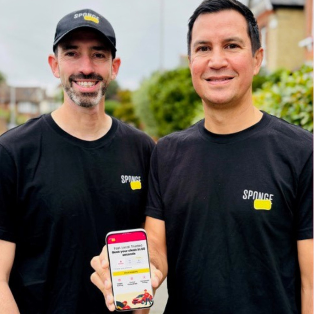 Dave Stratton and Andy Towers, co-founders of Sponge, bringing trusted local cleaning services to Kingston residents (Credit: Sponge) Dave Stratton and Andy Towers, co-founders of Sponge, bringing trusted local cleaning services to Kingston residents (Credit: Sponge)