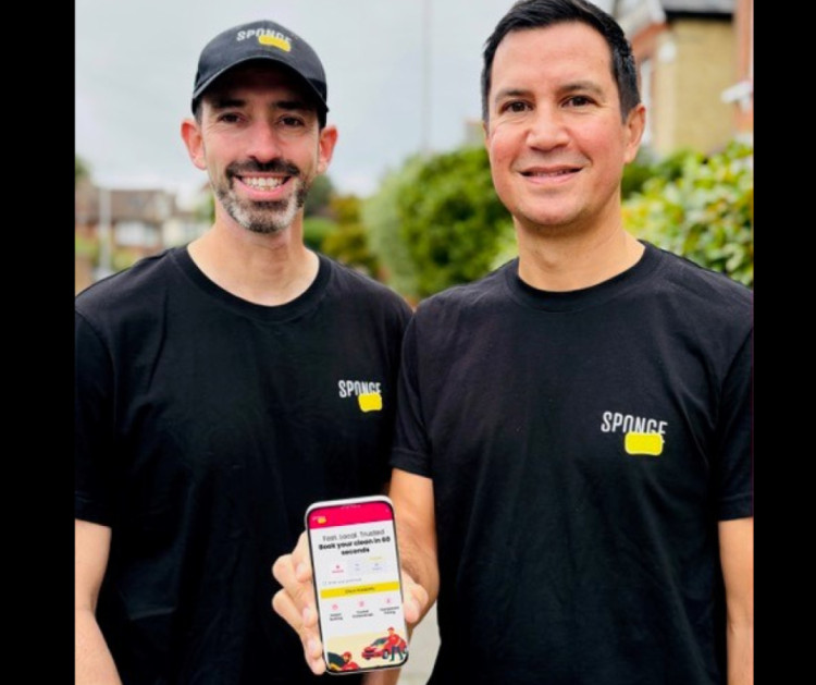 Dave Stratton and Andy Towers, co-founders of Sponge, bringing trusted local cleaning services to Kingston residents (Credit: Sponge) Dave Stratton and Andy Towers, co-founders of Sponge, bringing trusted local cleaning services to Kingston residents (Credit: Sponge)