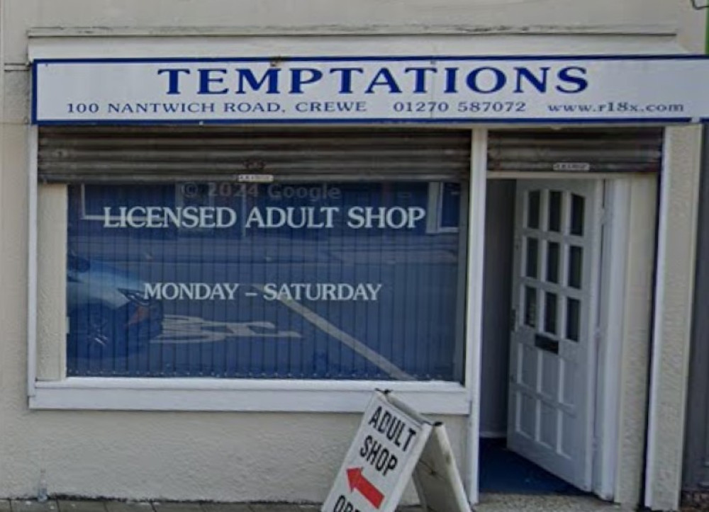 Temptations Adult Shop (Credit: Google Maps) Temptations Adult Shop (Credit: Google Maps)