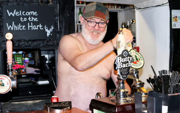 The men are regulars at the White Hart pub in Newbold-on-Stour The men are regulars at the White Hart pub in Newbold-on-Stour