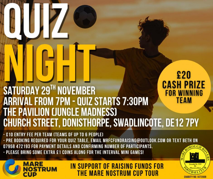 Marlborough Rovers Football Club Quiz Night 