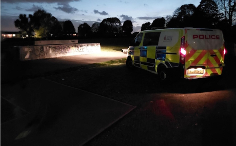 Night patrols in Wickford park area. Night patrols in Wickford park area.
