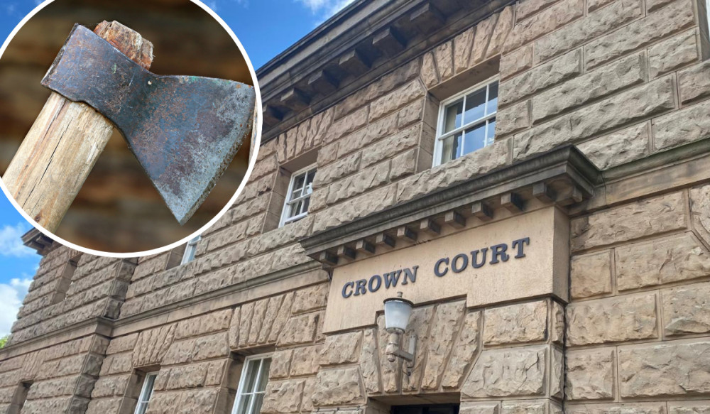 A man who broke into a property with an axe is due to be sentenced (Credit: Nub News/Canva) A man who broke into a property with an axe is due to be sentenced (Credit: Nub News/Canva)