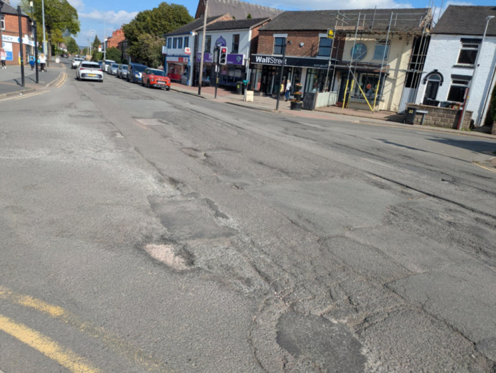 The uneven state of Lawton Road in Alsager is so bad it was discussed in the House of Commons. (Photo: Nub News) The uneven state of Lawton Road in Alsager is so bad it was discussed in the House of Commons. (Photo: Nub News)