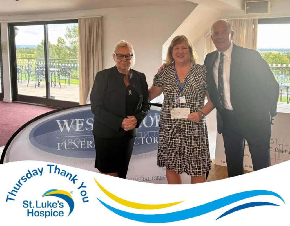 The cheque was presented to Jackie Ross, Corporate Fundraising Manager The cheque was presented to Jackie Ross, Corporate Fundraising Manager