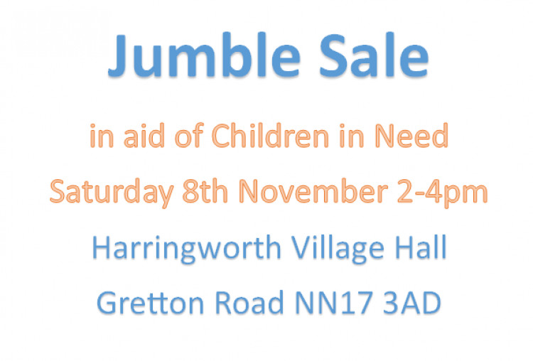CHILDREN IN NEED JUMBLE SALE