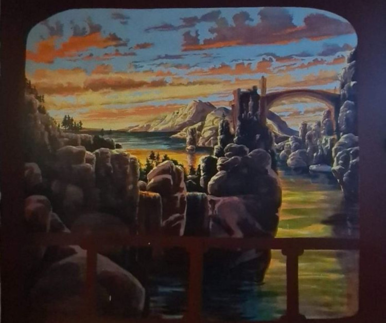 A haunting mural in Shepton Mallet Prison hides a dark past. A haunting mural in Shepton Mallet Prison hides a dark past.