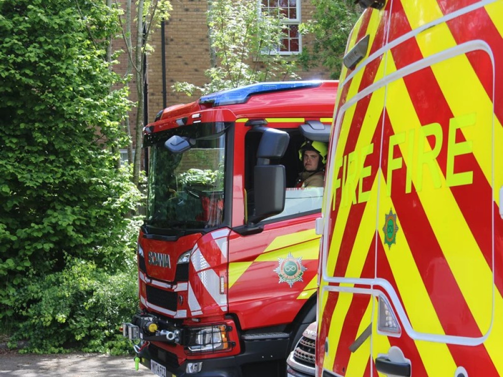 wo fire engines attended the scene and found a small fire in the kitchen (image via Staffordshire Fire and Rescue) wo fire engines attended the scene and found a small fire in the kitchen (image via Staffordshire Fire and Rescue)