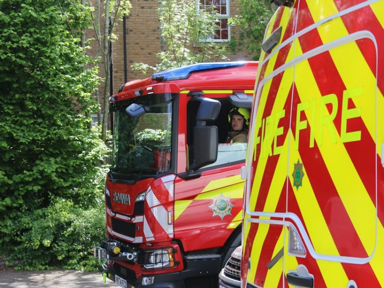 wo fire engines attended the scene and found a small fire in the kitchen (image via Staffordshire Fire and Rescue) wo fire engines attended the scene and found a small fire in the kitchen (image via Staffordshire Fire and Rescue)