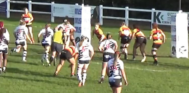 Millie Thurman-Newall spotted a gap and surged through it for Thurrock's final try
