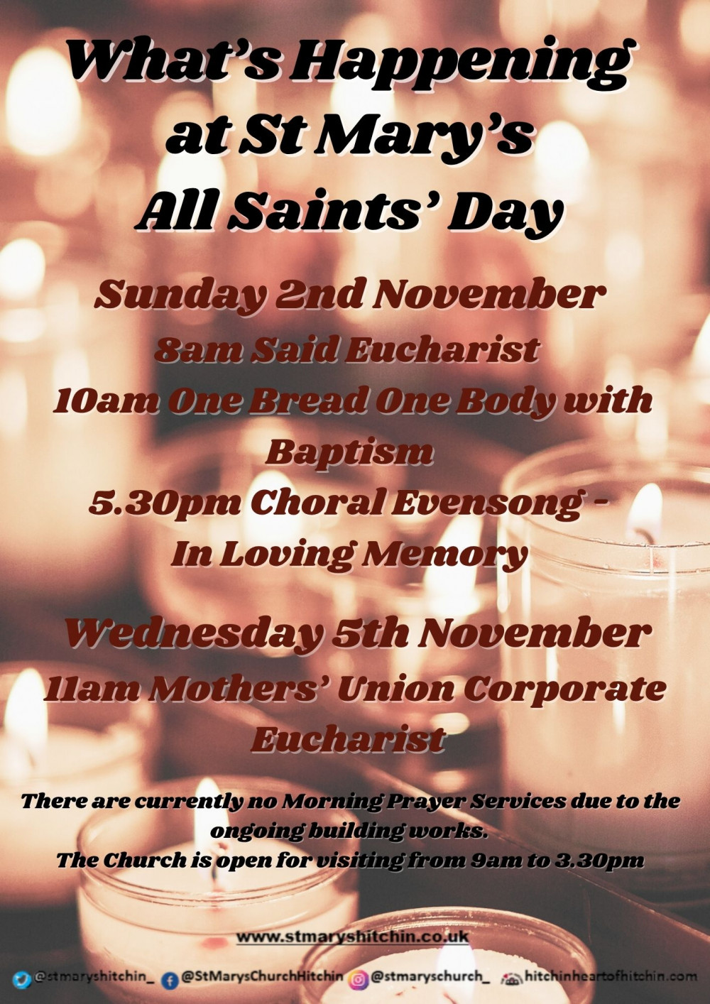 St Mary's Services and Opening times St Mary's Services and Opening times