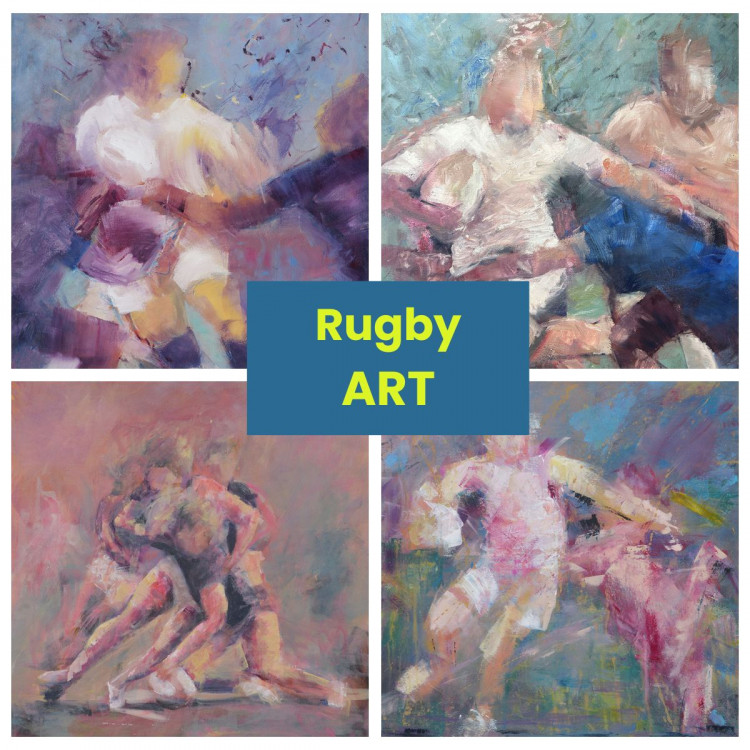 Rugby inspired art