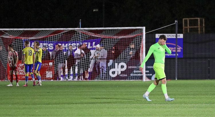 An early walk off for Bowers keeper Joseph Rowe Whitney