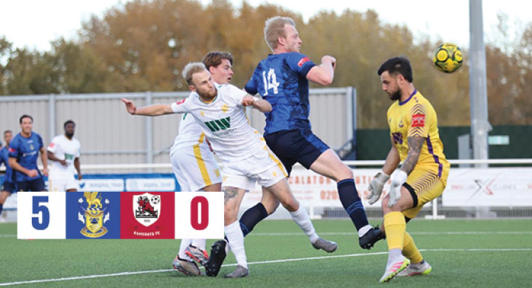 Chris Harris scores his second in Saturday's big win. Picture by Kicks and Clicks. 