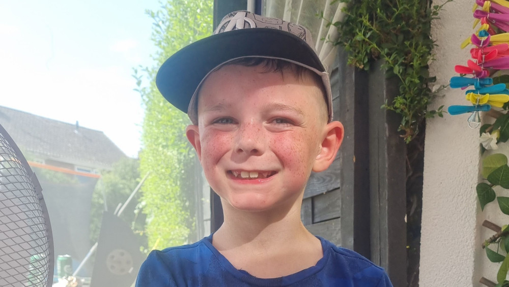 Caleb Hughes is one of three children selected to benefit from the Big Hero 3 fundraiser (image via Samantha Hughes)