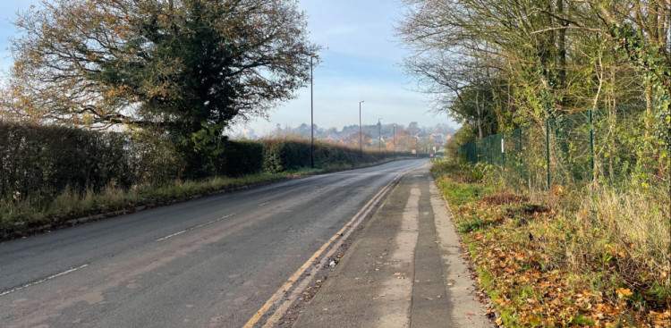 140 homes could be built along Westwood Heath Road (image via planning application)