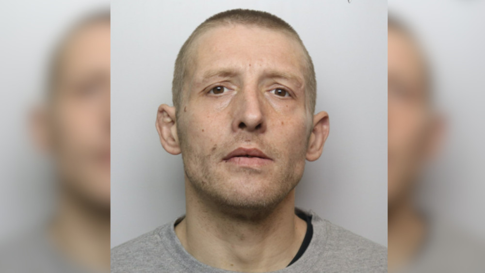 Steven Donovon Smith was sentenced to eight months in prison (image via Staffordshire Police)