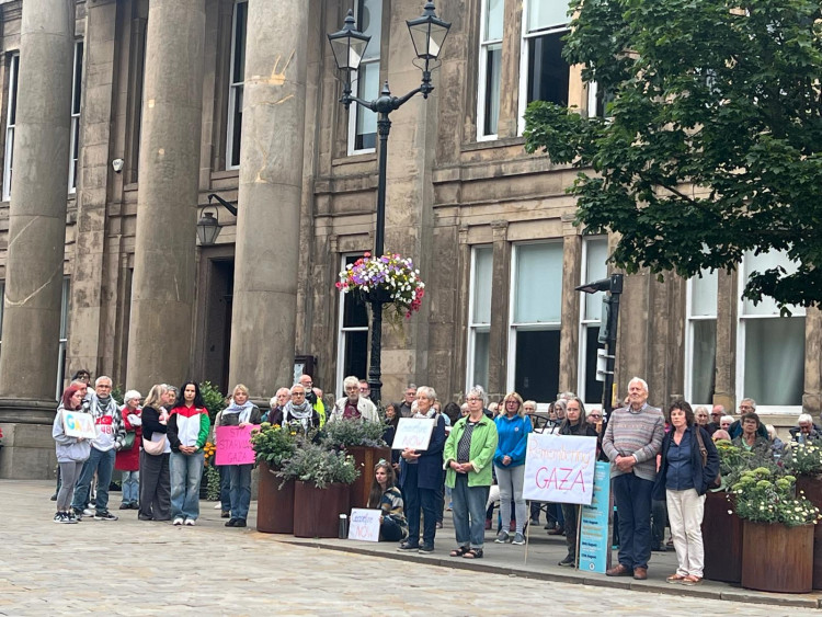 Global Justice Macclesfield will stage a silent vigil outside the Town Hall later this week (Credit: Nub News)