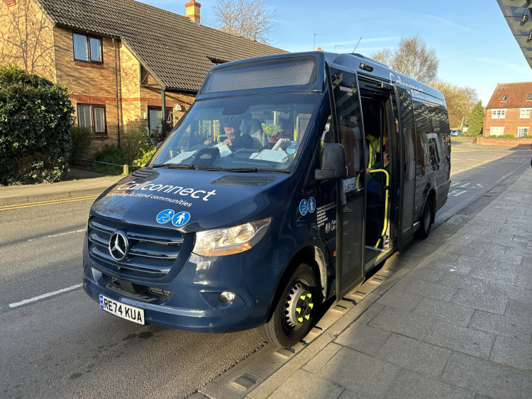 Rutland Council celebrates more than 5,000 passengers using new on-demand bus service since launch (Photo: RCC)