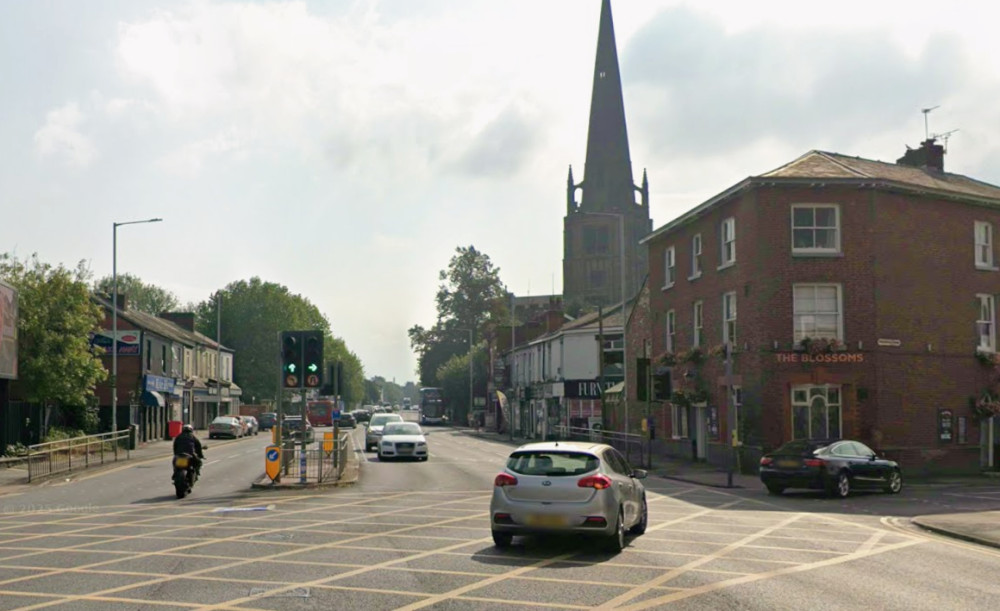 The junction of Wellington Road South / Bramhall Lane has been chosen as an initial site to get the scheme started