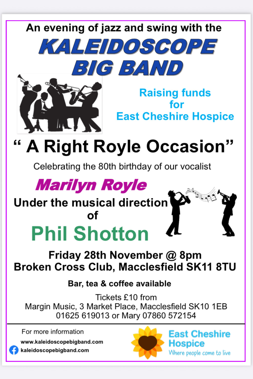 Kaleidoscope Big Band charity gug