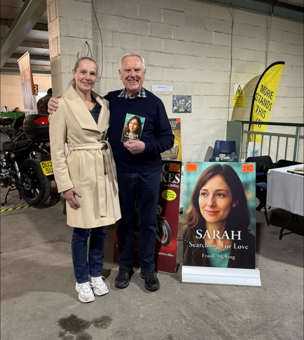 Best-selling local author, Frank Melling, will sign copies of sign copies of his latest novel, Sarah – Searching for Love (Photo: Frank Melling).