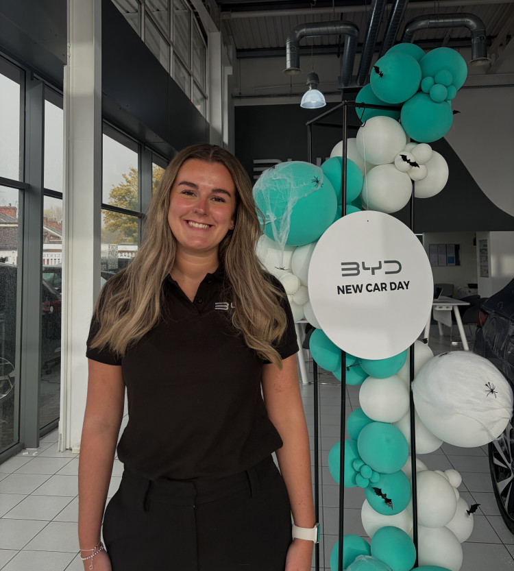 Emily has recently joined the team at BYD Stoke (image via Swansway)