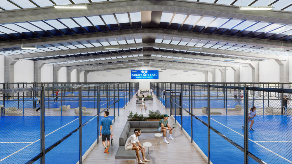 How the proposed padel centre in College Road, Shelton could look (image via LDRS)