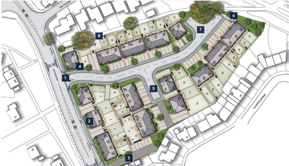 Plan for the proposed development on Furlong Road (image via planning application)
