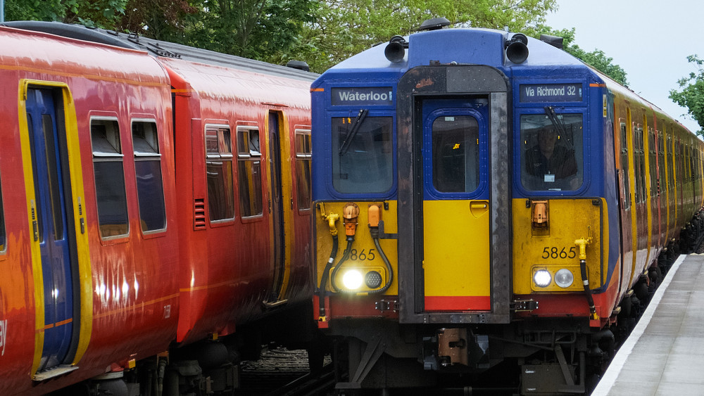 South Western Railway’s red Class 455 trains will make their final journey on 21 December before retirement (credit: Nub News).