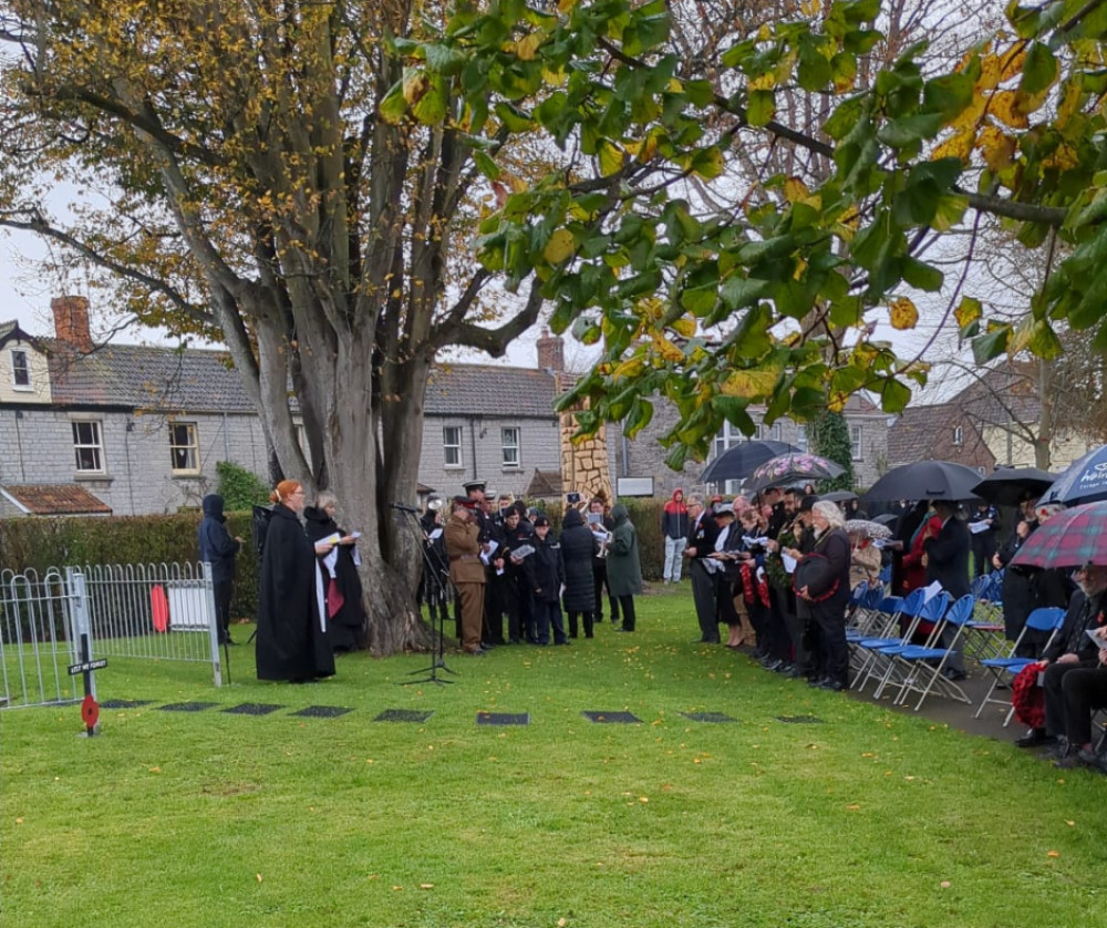 The ceremony at Merriman Park in Street (PL/DILY) 