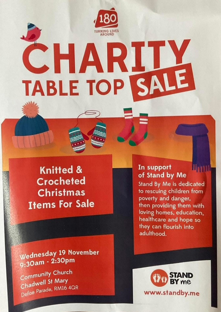 Charity Table Top Sale
